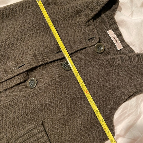See by Chloe army green fall/winter sweater vest - Picture 13 of 17